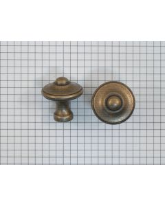 Knop 30mm, messing antiek