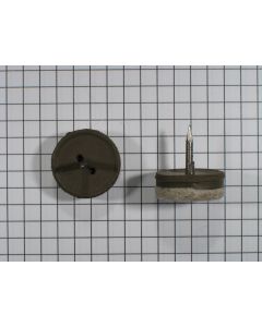 Meubelvilt 20mm m/rubber+nagel