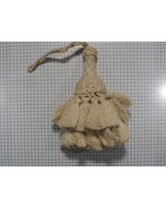 Sleutelkwast naturel katoen, 130 mm