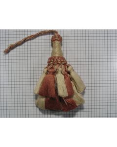 Sl.kwast beige/oud rose groot, 130 mm