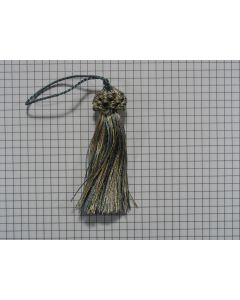 Sleutelkwast, blauw en beige, 85 mm