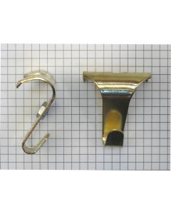 AT Galleryhaak groot vermessingd (5cm)