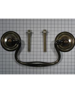 Ladetrekker engels messing antiek 76 mm