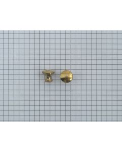 Knop messing 12 mm
