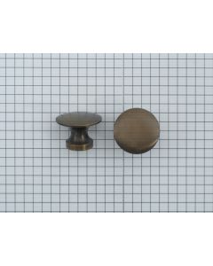 Knop messing oud, 24 mm