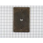 Achterplaat 40 x 28 mm rechthoekig geroe