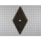 Achterplaat geroest ruit 79 x 41 mm