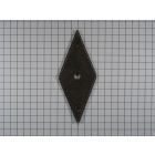 Achterplaat ruit geroest 68 x 28 mm