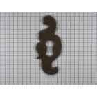 Sleutelplaat geroest, rechts