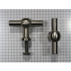 Kraanknopje 55 mm RVS