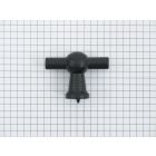 Kraanknopje ijzer zwart 45 mm