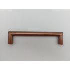 Greep mat brons 12 mm dik hoh 128 mm