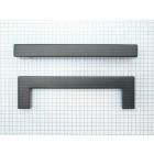 Greep, zwart RVS, 15 x 128 x 143 mm