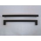 Greep, zwart RVS, 15 x 256 x 271 mm
