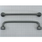 Greep, zamac, 128 mm, zink oxide