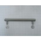Meubelgreep, groeven, 160 mm, RVS-look