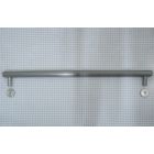 Meubelgreep, groeven, 320 mm, RVS-look