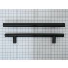 Relinggreep RVS zwart 128 mm diam. 12 mm