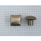 Knop 'kussentje' 30x30x16 mm Champagne