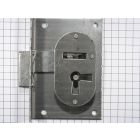 Half-opdekslot ijzer blank 30 mm rechts