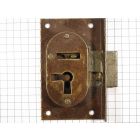 Half-opdekslot ijzer geroest 25 mm L