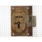 Half-opdekslot ijzer geroest 30 mm L