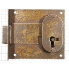 Half-opdekslot ijzer geroest 60 mm R