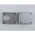 Opdekslot met flap ijzer blank 40 mm