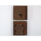 Opdekslot geroest 30 mm links