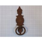 Deurgreep zonder sleutelgat geroest