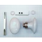 Set deurkrukken wit porselein 60x40 + ni