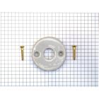 Wit porseleinen rozet rond 43 mm