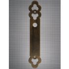 Deurplaat messing antiek 245 x 36 mm