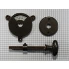 WC-deursluiting,ijzer geroest/ovale knop