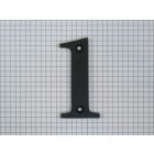 Cijfer 1, zwart, 8 cm