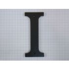 Letter I, extra groot, zwart (14 cm)