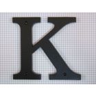 Letter K, extra groot, zwart (14 cm)