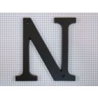 Letter N, extra groot, zwart (14 cm)
