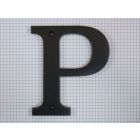 Letter P, extra groot, zwart (14 cm)