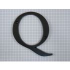 Letter Q, extra groot, zwart (14 cm)