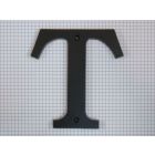 Letter T, extra groot, zwart (14 cm)