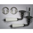 Set krukken incl. cylindpl. Ijzer blank