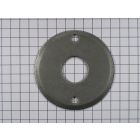 Rozet rond 43 mm ijzer mat