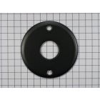 Rozet rond 43 mm zwart