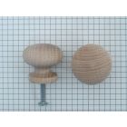 Knop beuken glad 36 mm, M4 bevestiging